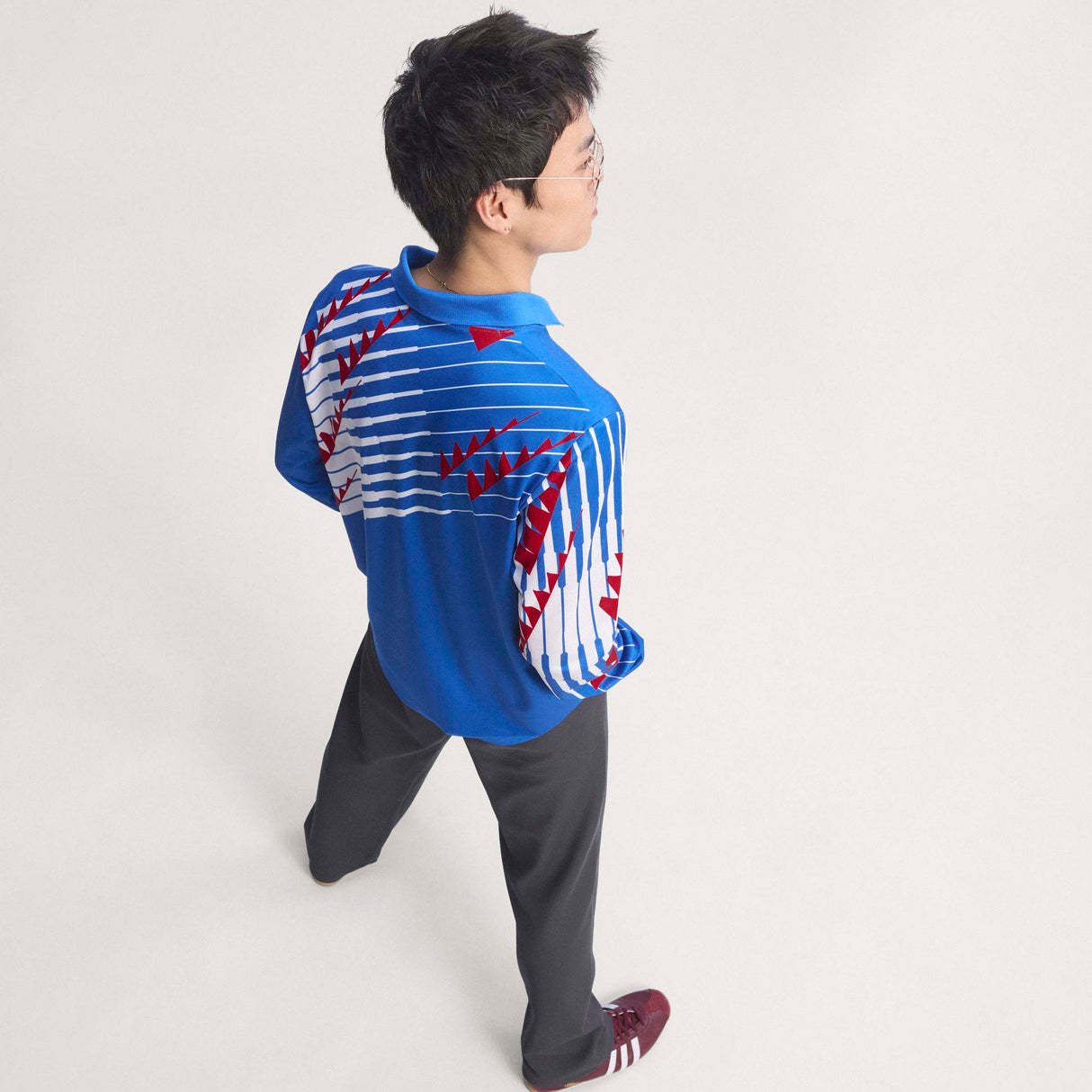 adidas Japan Home 1993 Long Sleeve Men's Soccer Jersey - Blue