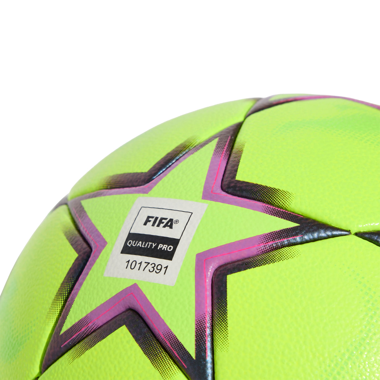 adidas UEFA Champions League Competition Winter Soccer Ball 26/27 - Lemon/Purple/Pink