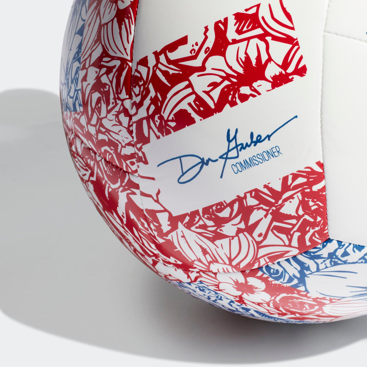 adidas MLS Club Soccer Ball - White/Power Blue/Red