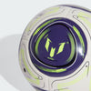 adidas Messi Mini Soccer Ball - White/Blue/Lucid Lime