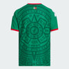 adidas Mexico Home Authentic Youth Soccer Jersey 26 - Green