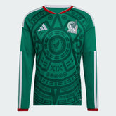 adidas Mexico Home Long Sleeve Men's Soccer Jersey 26 - Green