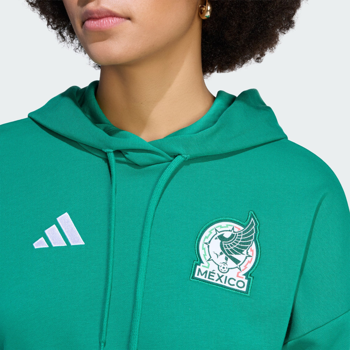 Sudadera con Capucha adidas México ADN Fútbol para Mujer - Verde