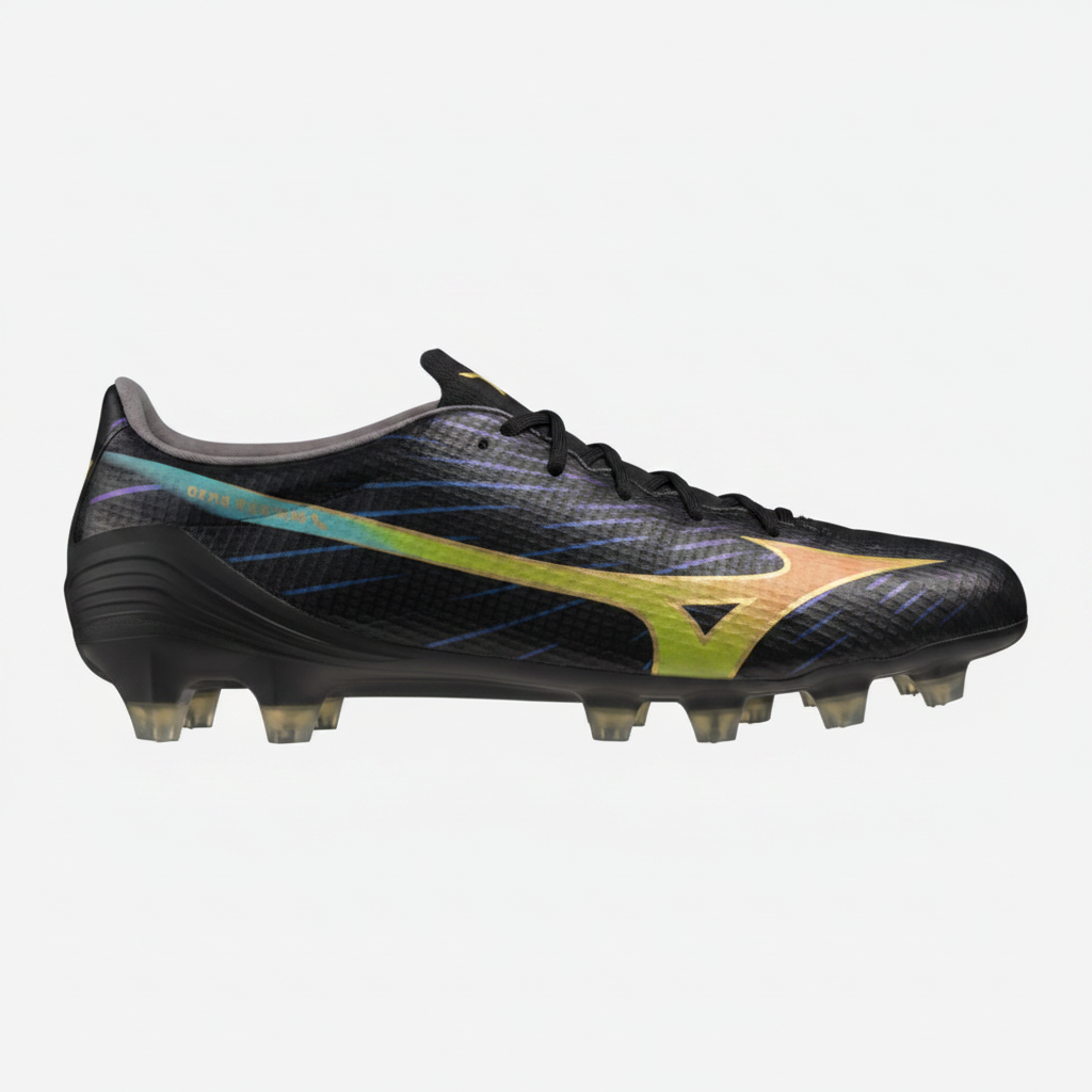 Mizuno Alpha III Japan FG Men's Soccer Cleats - Black/Orange