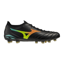 Mizuno Morelia Neo V Beta Japan FG Men's Soccer Cleats - Black/Orange