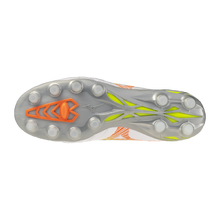 Botas de fútbol Mizuno Morelia Neo V Pro FG para hombre - Blanco/Naranja