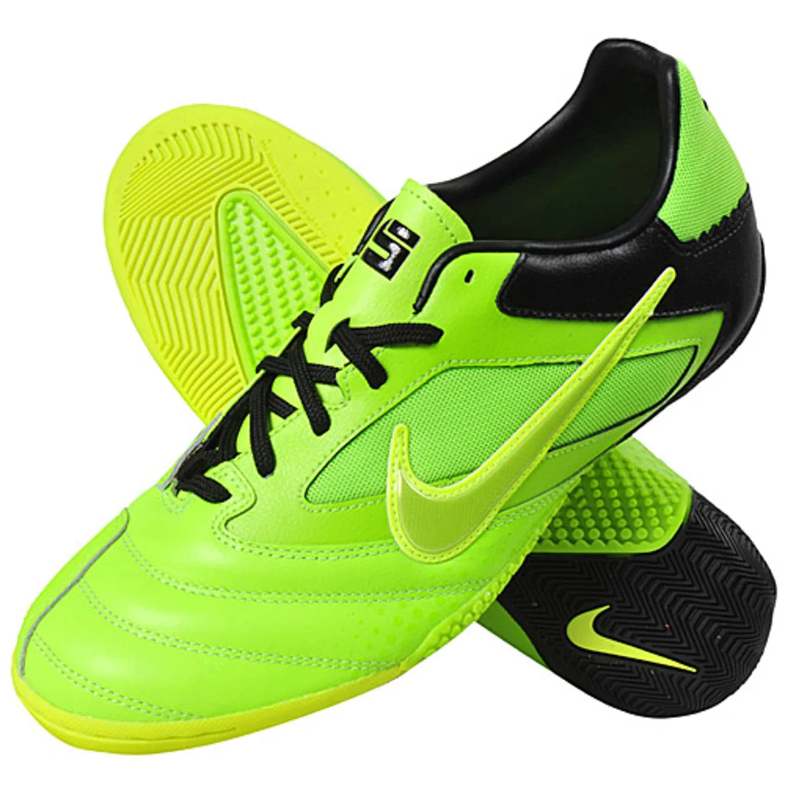 Nike 5 Elastico Pro Indoor Soccer Shoes - Green/Black/Volt