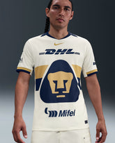 Nike UNAM PUMAS 2025/26 Men's Stadium Home Jersey - Sail/Club Gold