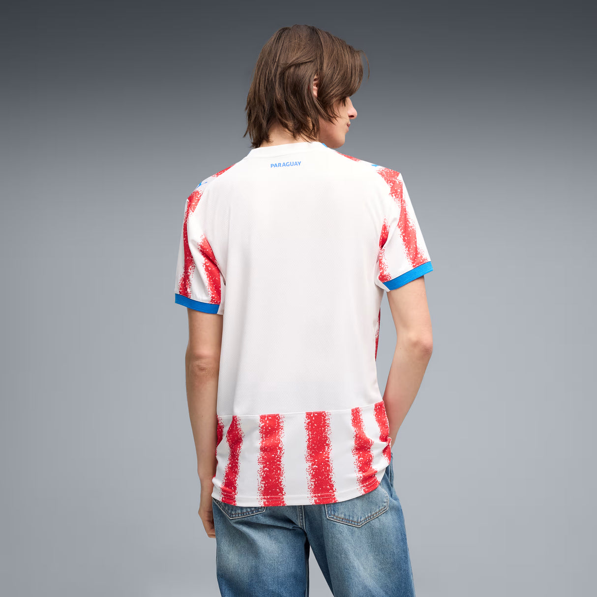 Camiseta de fútbol de hombre PUMA Paraguay Home 2026 - Blanco/Rojo