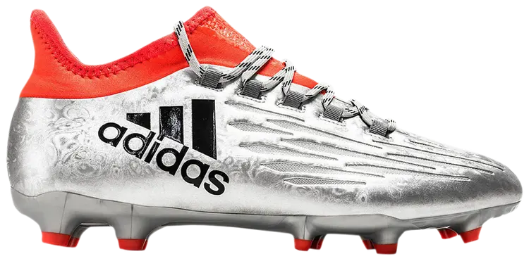 adidas X 16.2 FG Soccer Shoes Silver/Black/Red