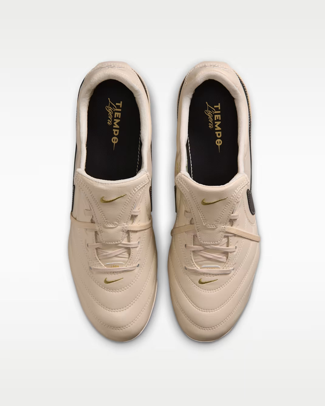 Nike Men's Tiempo Ligera Pro FG Soccer Cleats - Pearl White/Dark Obsidian