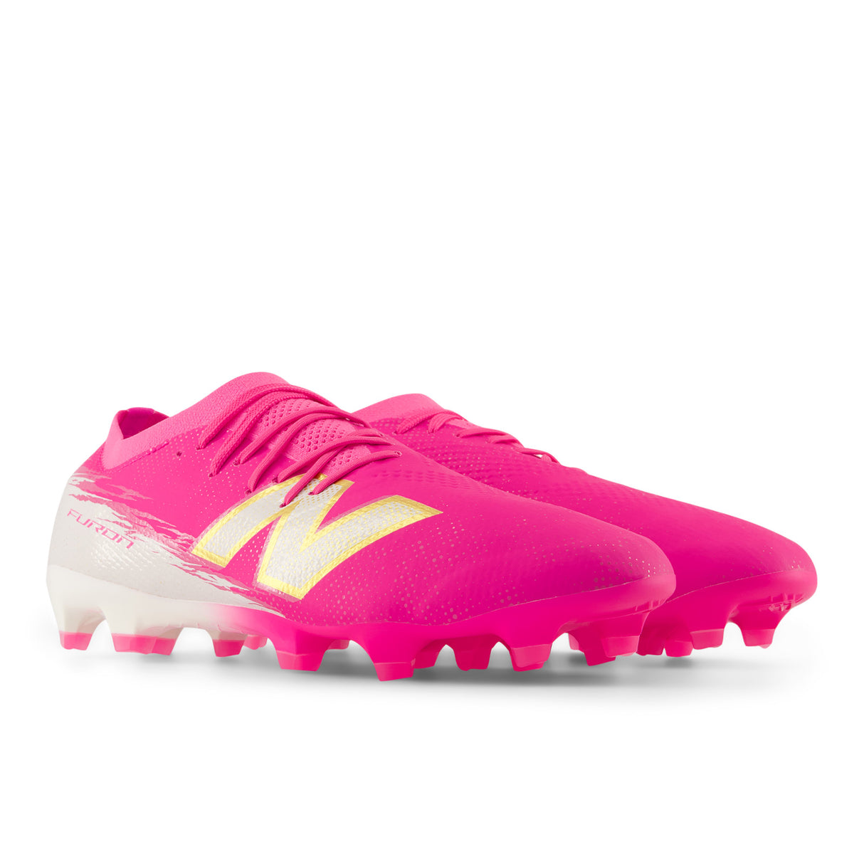 New Balance Furon Pro V8 FG Firm Ground Men's Soccer Cleats - Pink Heat