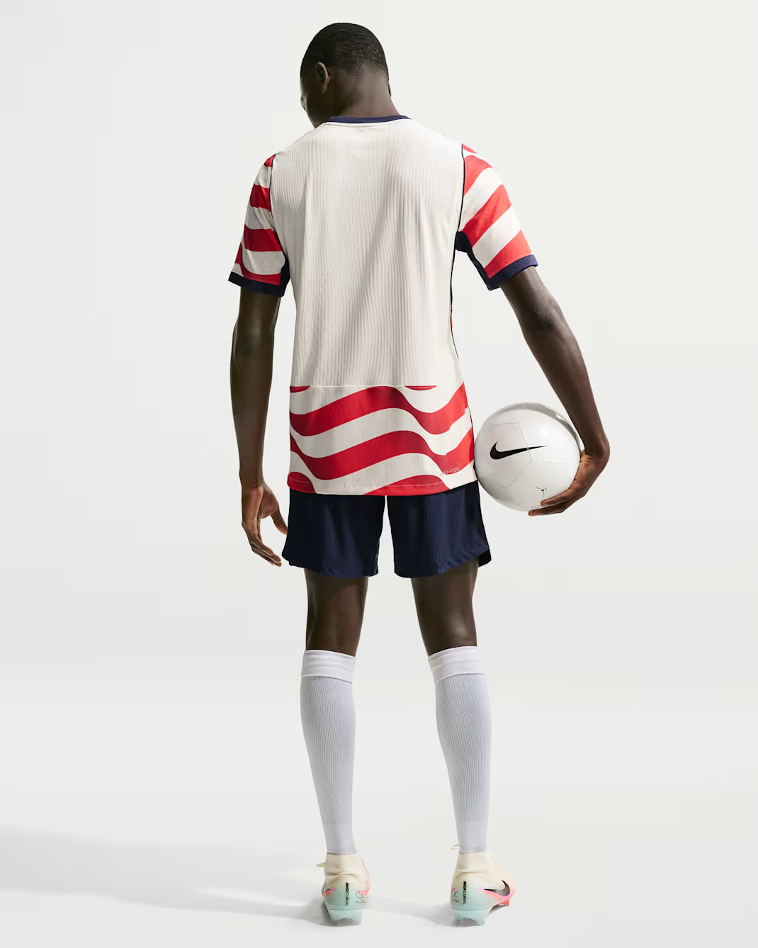 Nike USMNT Match Home Men's Soccer Jersey 2026 White/Red/Blue (NO STARS)