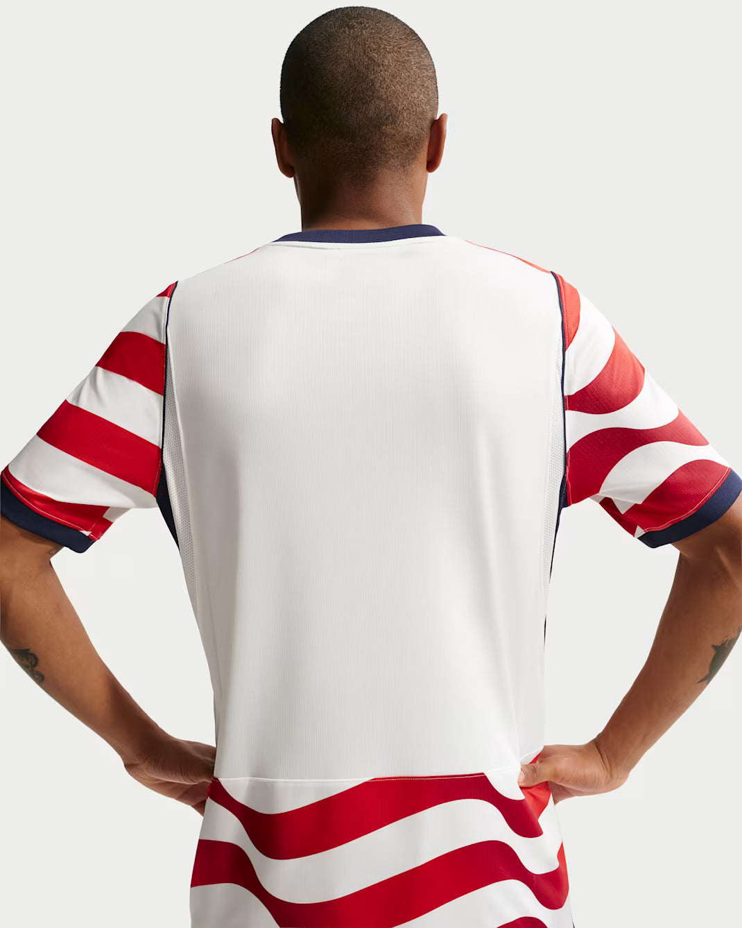 Nike USMNT Home Men's Soccer Jersey 2026 White/Red/Blue (NO STARS)