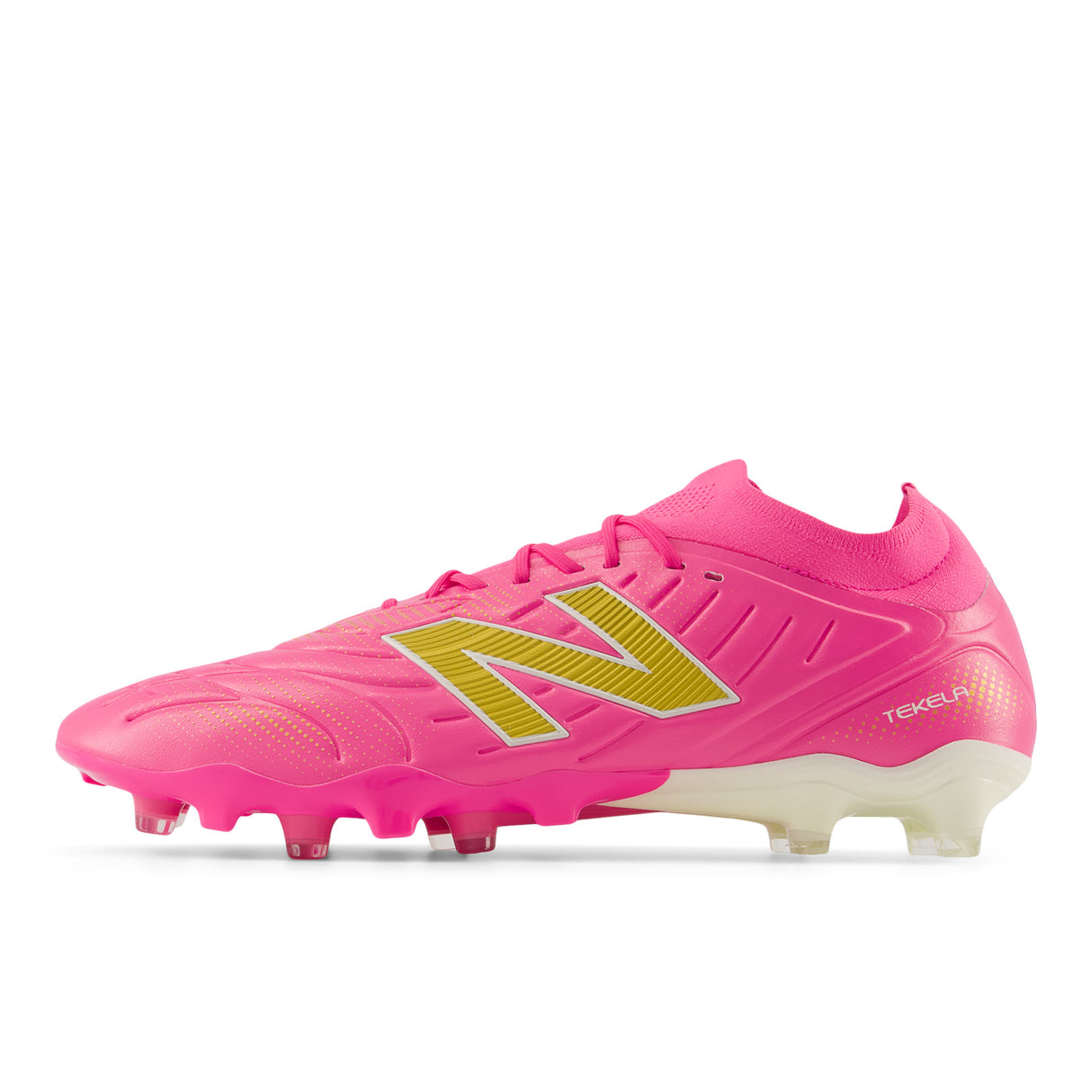 New Balance Tekela Pro Low V5 FG Firm Ground Men's Soccer Cleats - Pink Heat