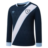 Umbro Guatemala Away Long Sleeve Men's Soccer Jersey 26 - Navy