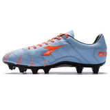 Diadora Evoluzione K-Leather Pro FG Firm Ground Soccer Cleats - Powder Blue/Red