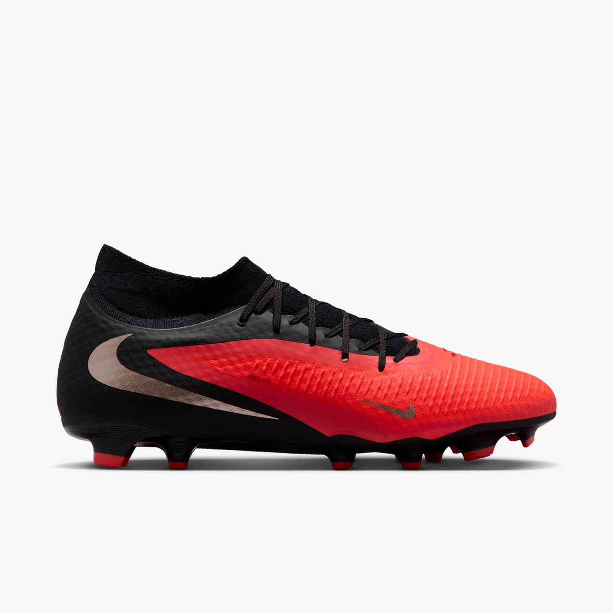 Nike Phantom 6 High Academy Multi-Ground Men's Soccer Cleats - Bright Crimson/Blur/Black