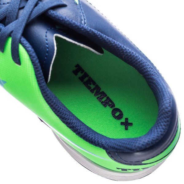 Nike JR Tiempox Legend VI TF Youth Soccer Cleats - Coastal Blue/Polarized Blue/Rage Green
