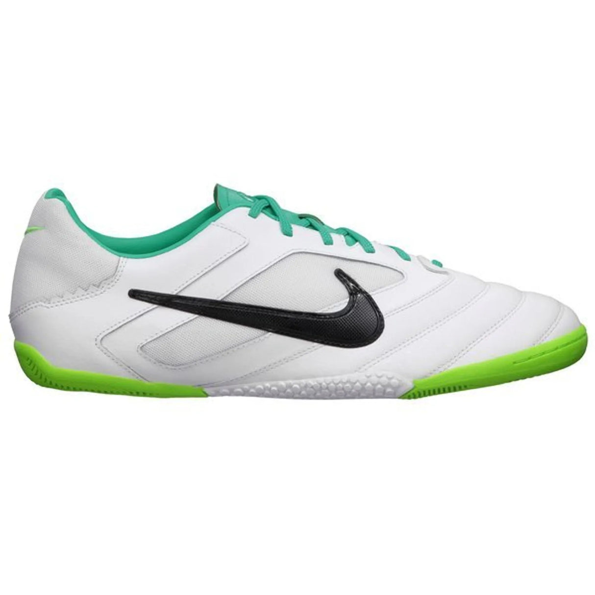 Nike 5 Elastico Pro Indoor Soccer Shoes - White/Green/Turquoise
