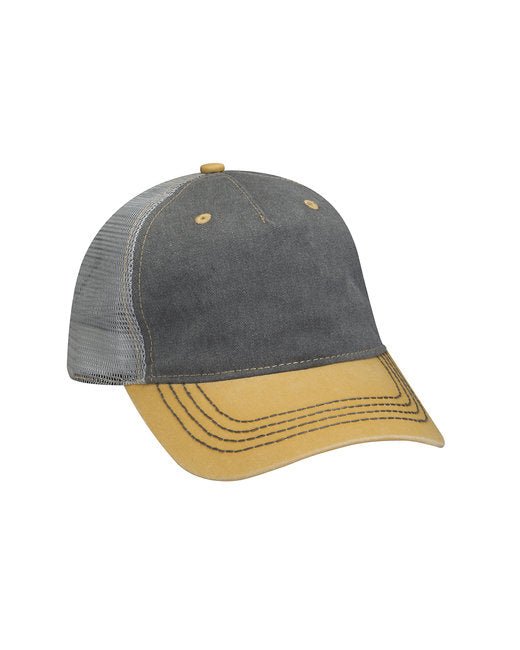 Adams Pigment-Dyed Twill & Mesh Trucker Cap - Best Buy Soccer