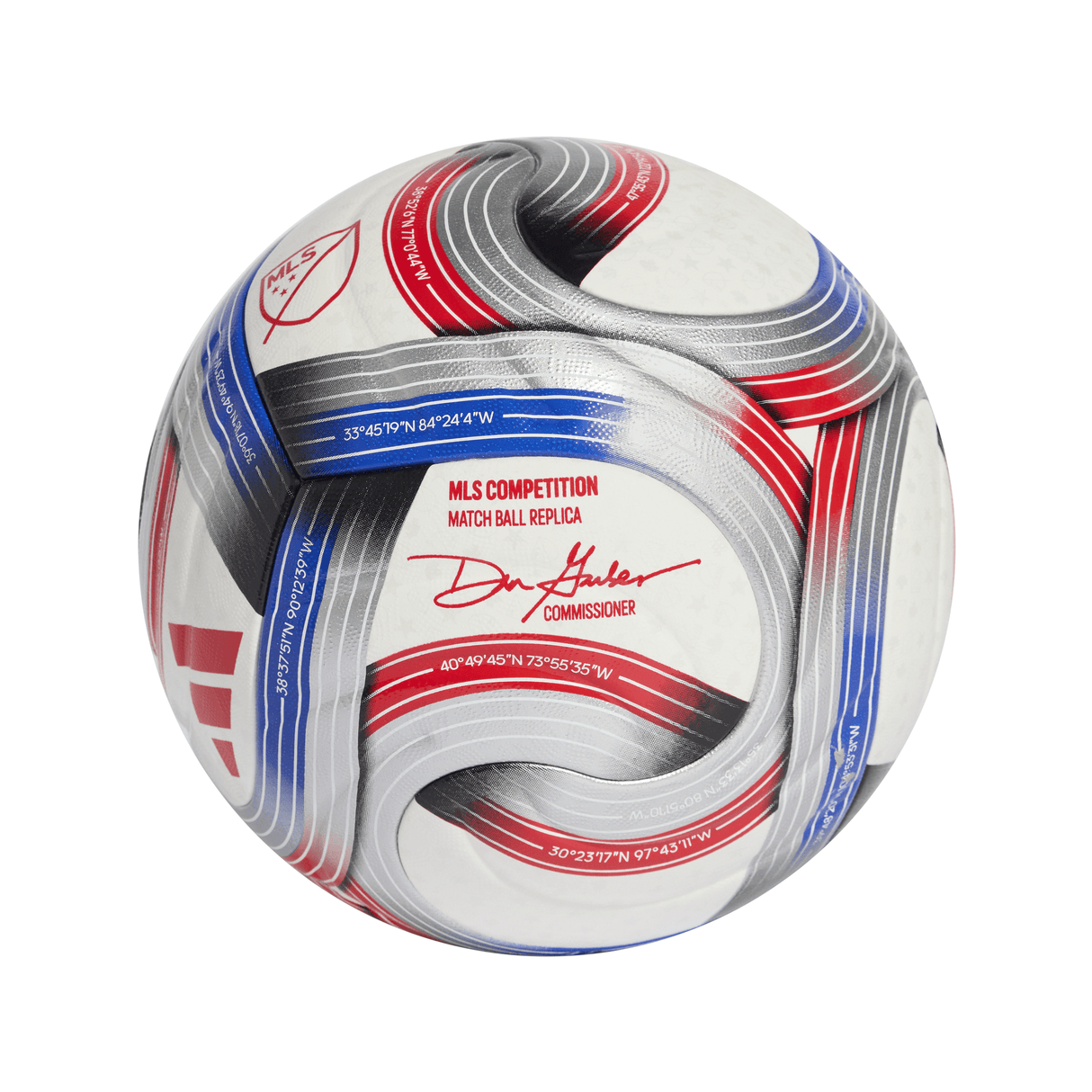 adidas 2026 Major League Soccer Competition NFHS Ball - White/Royal Blue/Red/Silver - Best Buy Soccer