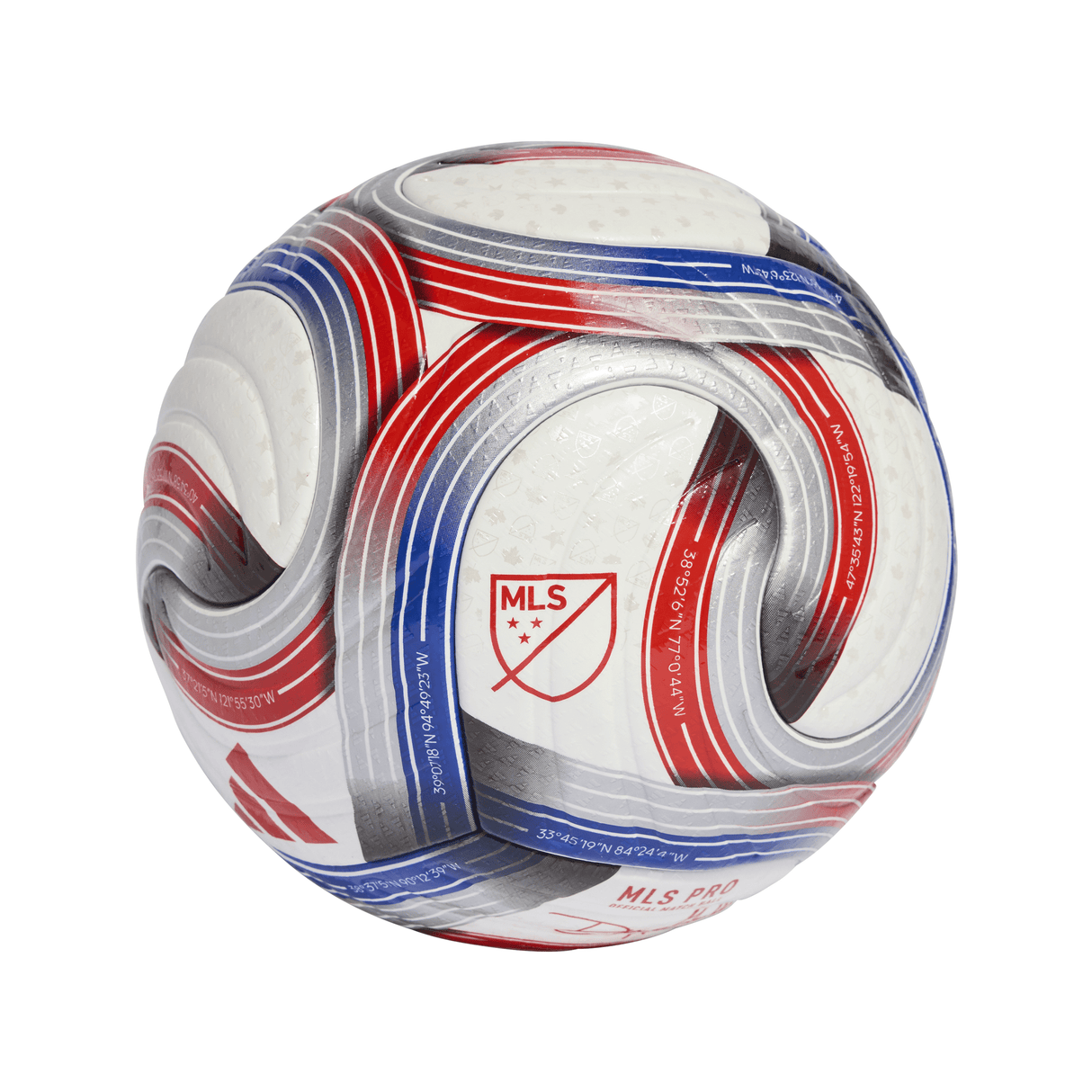 adidas 2026 Major League Soccer Pro Ball - White/Royal Blue/Red/Silver - Best Buy Soccer