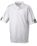 adidas 76 Golf ClimaLite 3 - Stripes Cuff Polo Shirt - Best Buy Soccer