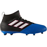 adidas ACE 17.3 FG J Youth Firm Ground Soccer Cleats Black/White/Blue - Best Buy Soccer
