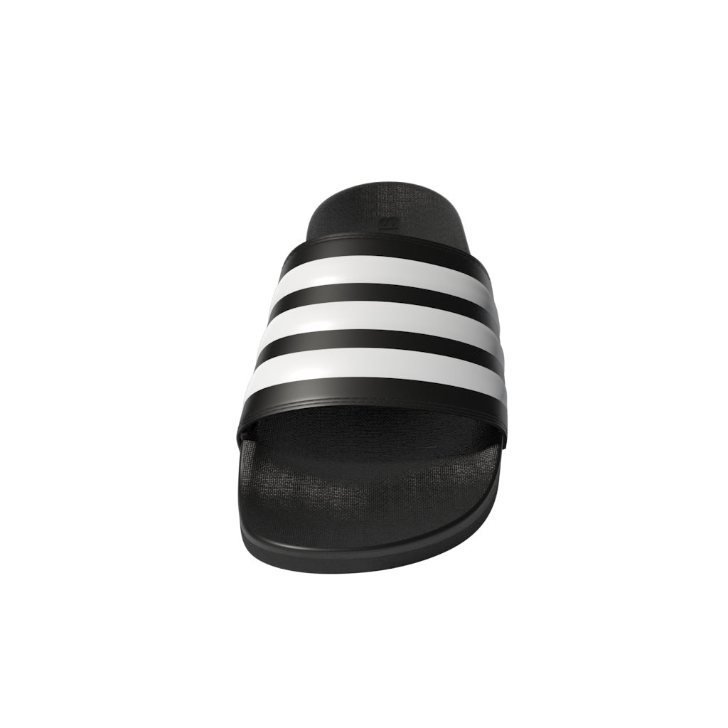 adidas Adilette Comfort Slides Black/White - Best Buy Soccer