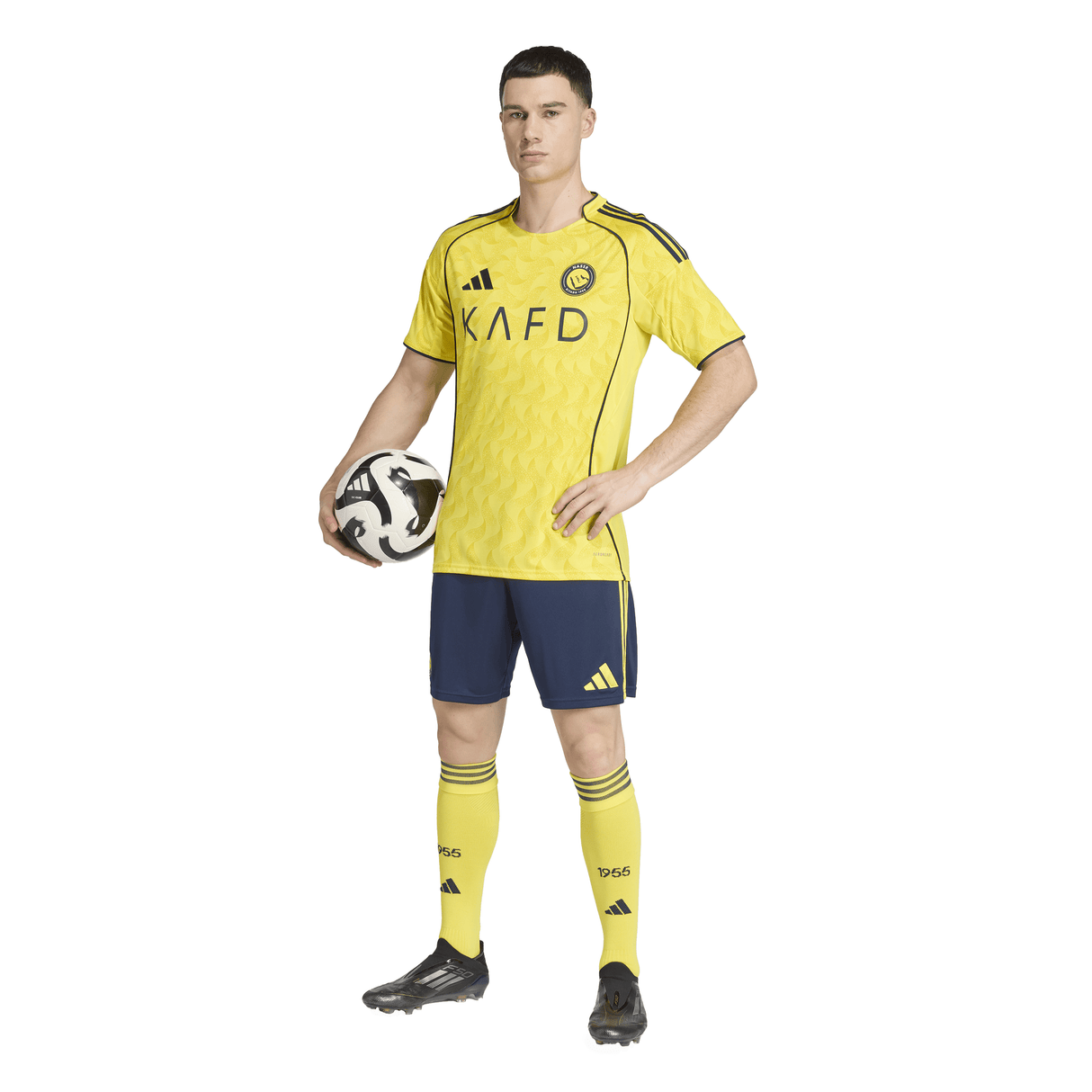 adidas Al Nassr FC Home Men's Soccer Jersey 25/26 - Yellow/Blue - Best Buy Soccer