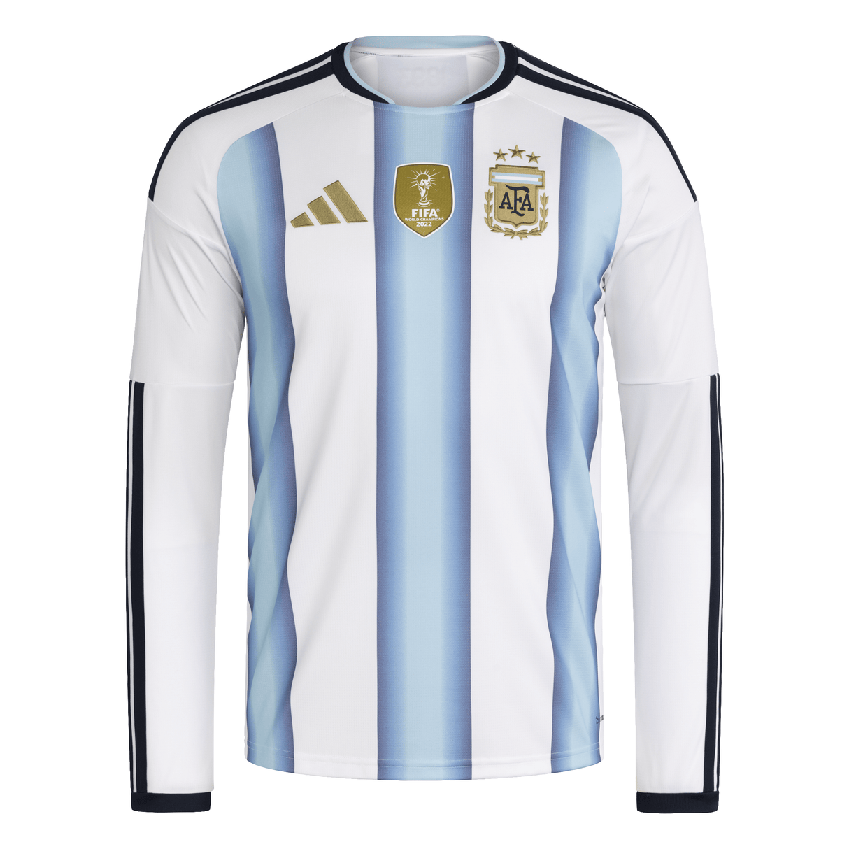 adidas Argentina Home Long Sleeve Men's Soccer Jersey 26 - White/Blue - Best Buy Soccer