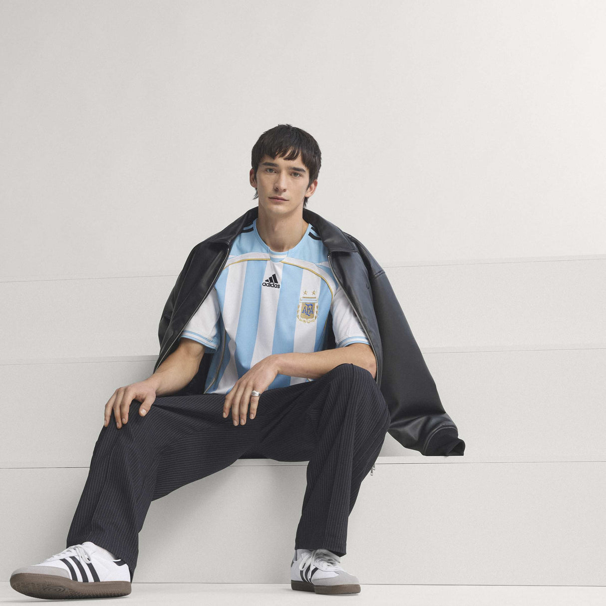 adidas Argentina Home Men's Soccer Jersey 2006 - White/Blue - Best Buy Soccer