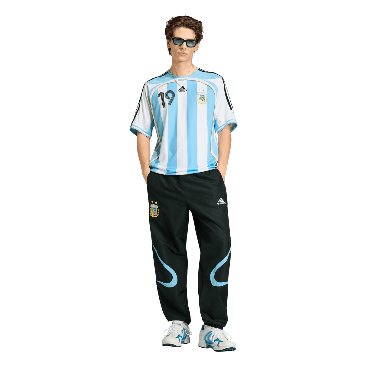 adidas Argentina Home Messi Men's Soccer Jersey 2006 - White/Sky Blue - Best Buy Soccer