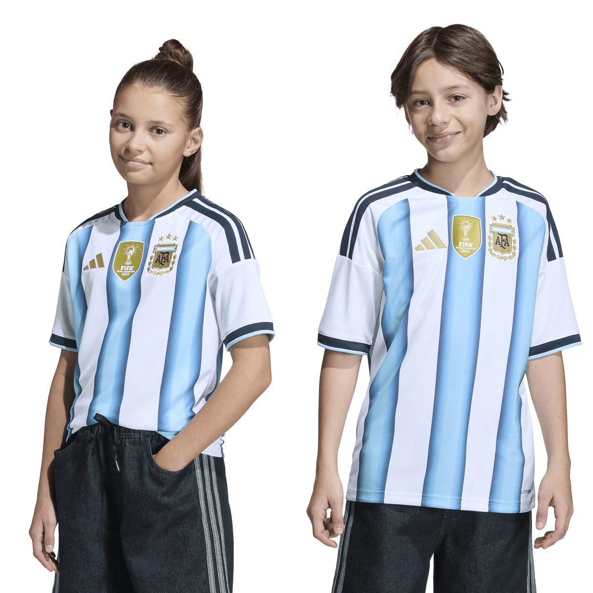 adidas Argentina Home Youth Soccer Jersey 26 - White/Blue - Best Buy Soccer