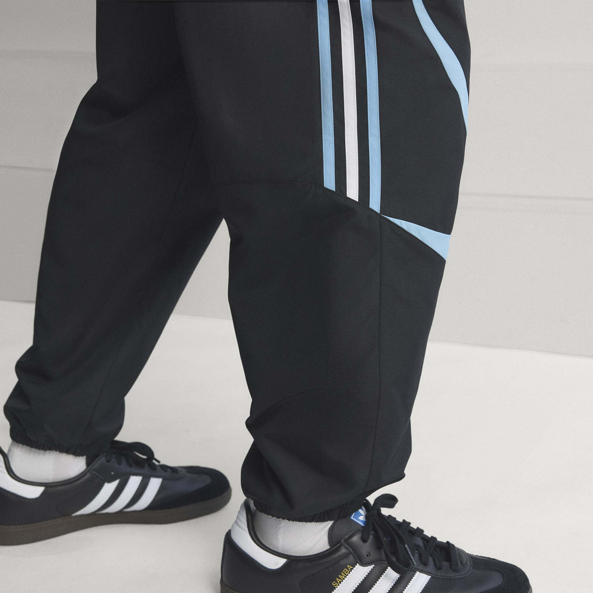 adidas Argentina Men's Soccer Track Pants 2006 - Black/Blue/White - Best Buy Soccer