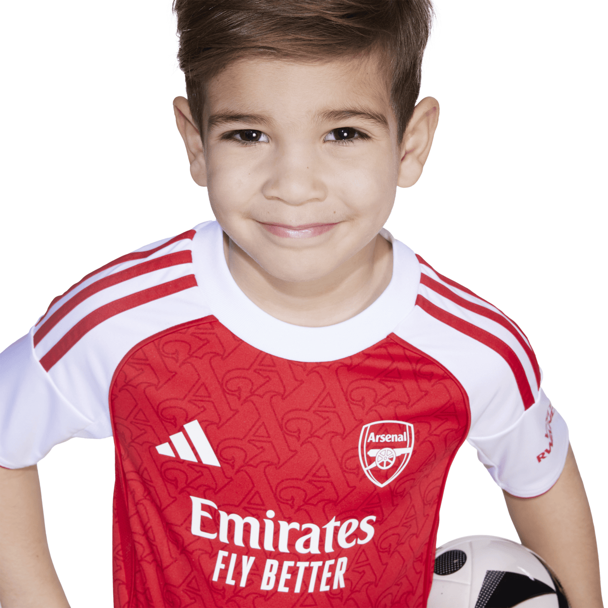 adidas Arsenal Home Mini Kit Youth 25/26 - Scarlet/White - Best Buy Soccer