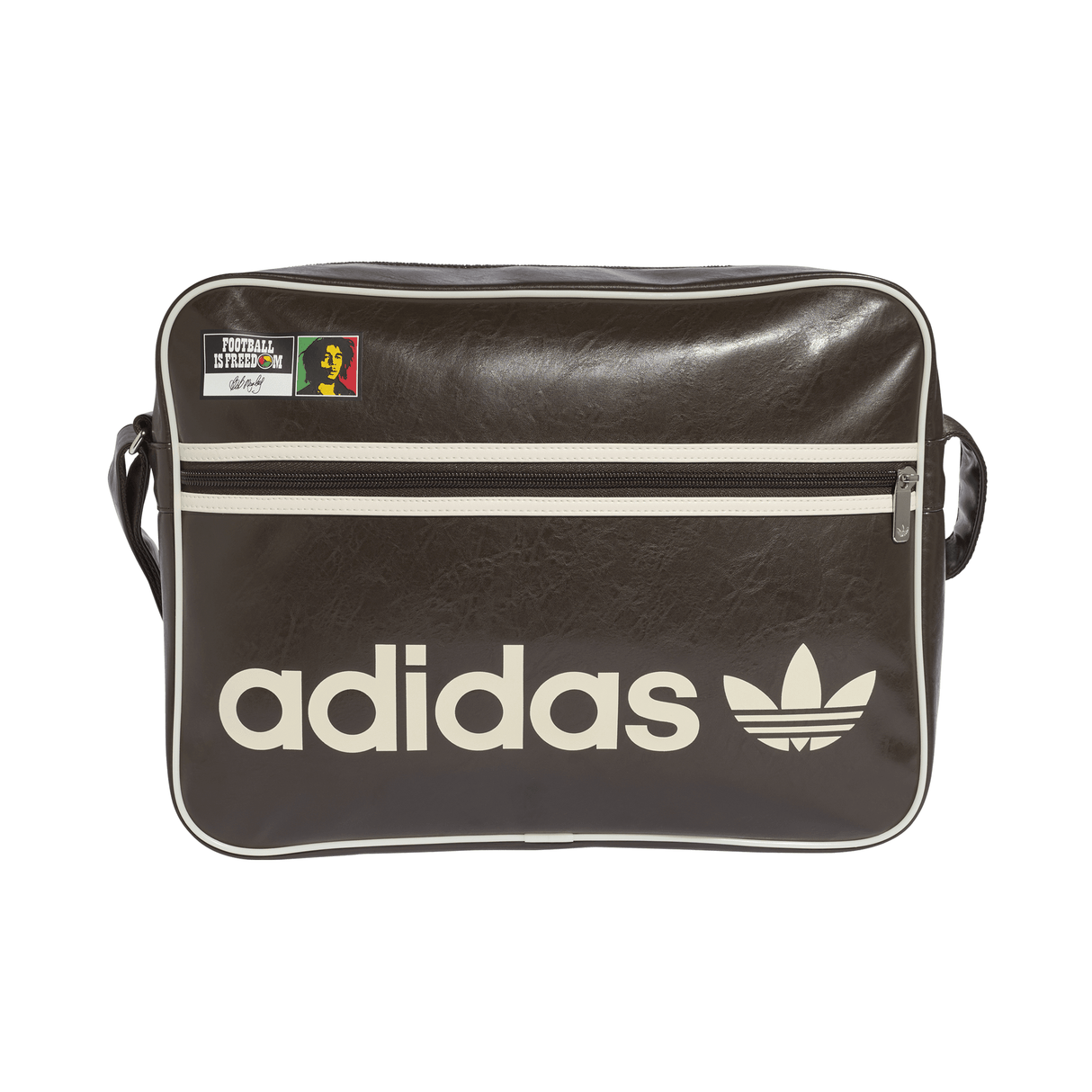 adidas Bob Marley Airliner Shoulder Bag - Brown/White - Best Buy Soccer