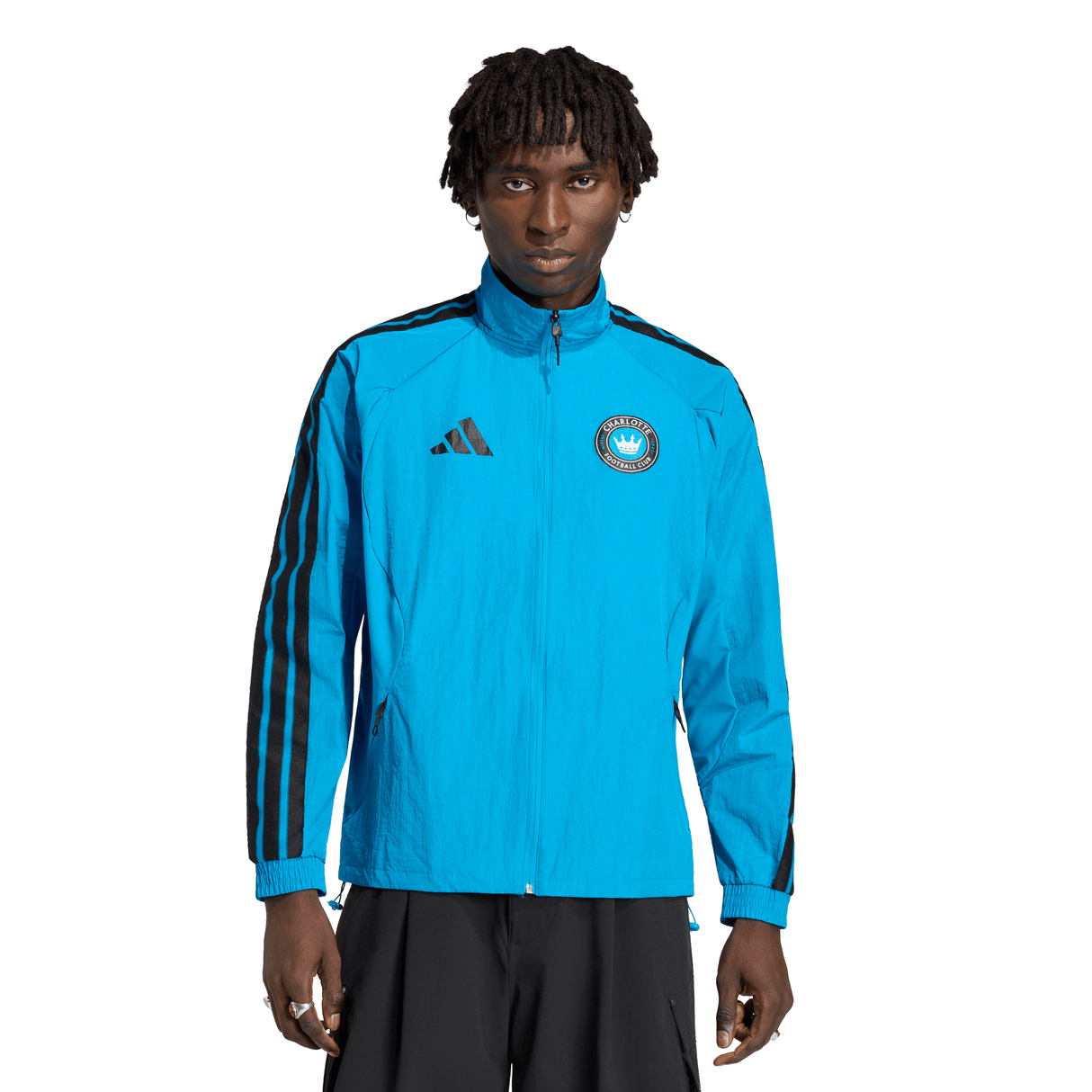 adidas Charlotte FC Anthem Men's Soccer Jacket - Blue/Black - Best Buy Soccer