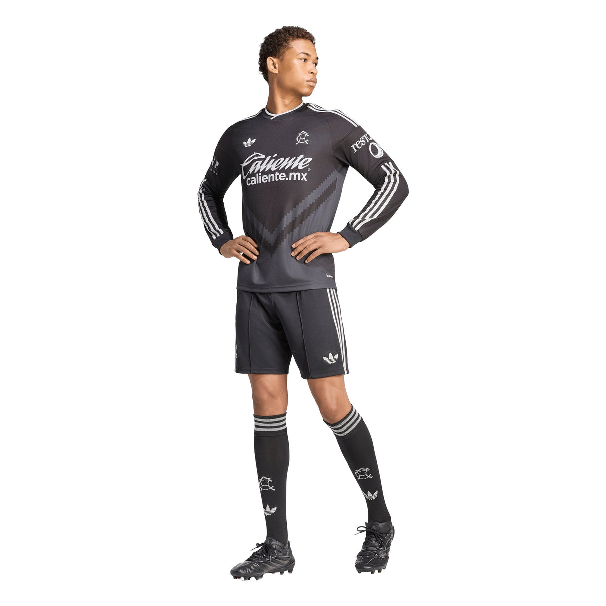 adidas Club America Away Long Sleeve Men's Soccer Jersey 26/27 - Black/Carbon - Best Buy Soccer