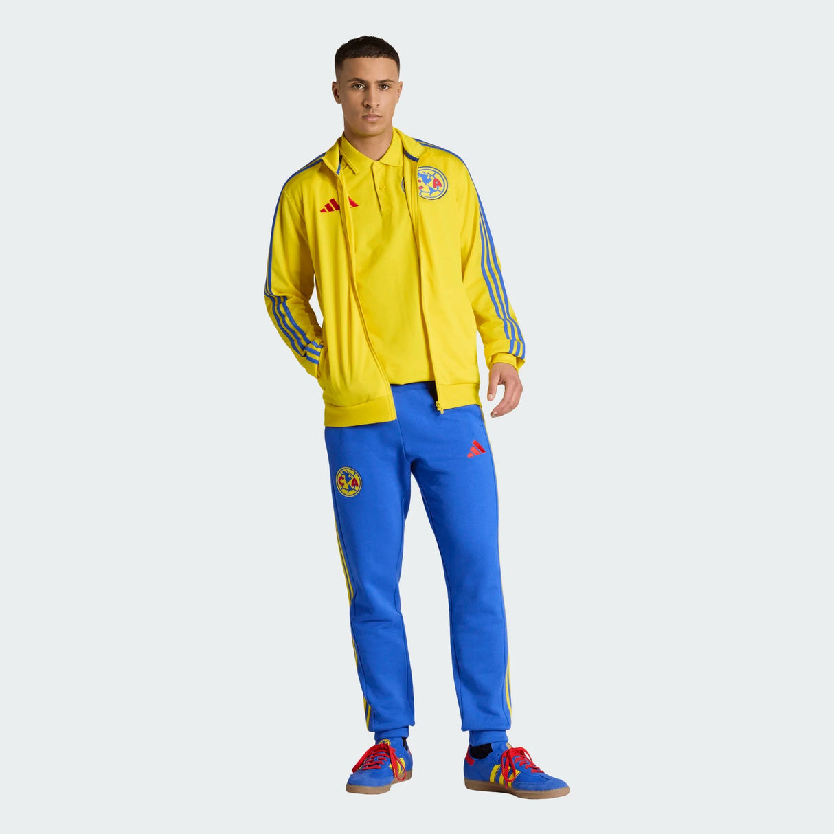 adidas Club America DNA Track Top Men's Soccer Jacket - Yellow - Best Buy Soccer
