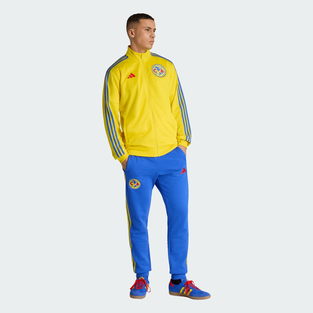 adidas Club America DNA Track Top Men's Soccer Jacket - Yellow - Best Buy Soccer