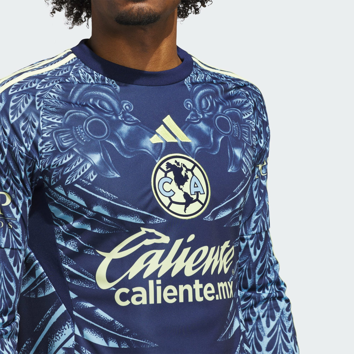 adidas Club América Long Sleeve Men's Away Soccer Jersey 25/26 -Blue - Best Buy Soccer
