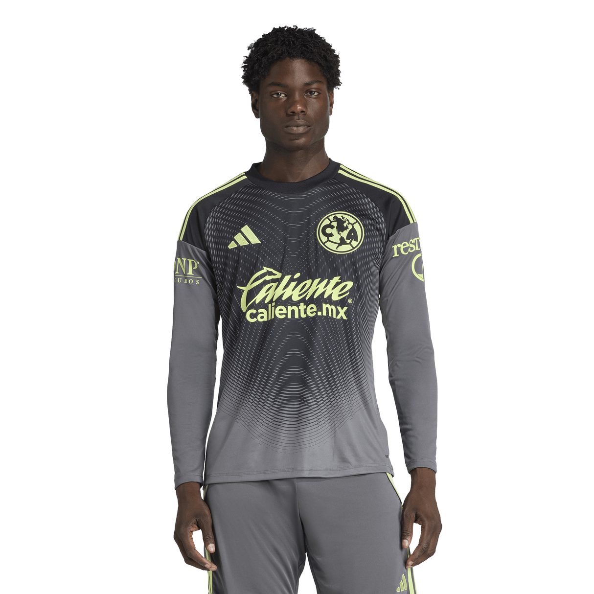 adidas Club América Long Sleeve Men's Goalkeeper Jersey 25/26 - Grey - Best Buy Soccer