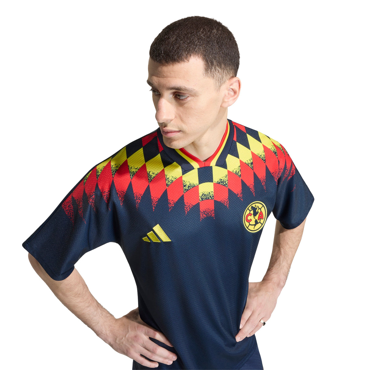 adidas Club America Stadium Men's Soccer Jersey - Blue/Yellow/Red - Best Buy Soccer