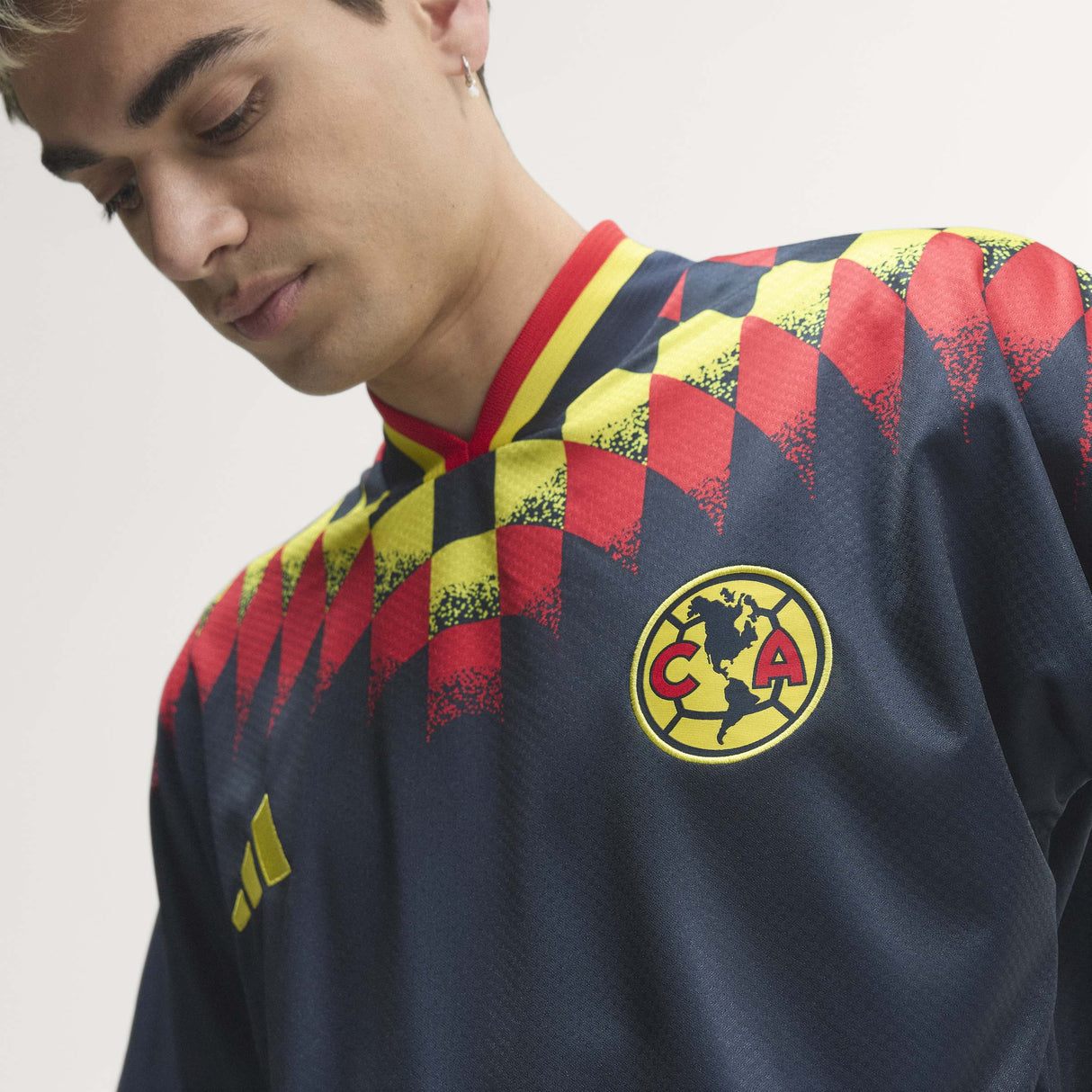 adidas Club America Stadium Men's Soccer Jersey - Blue/Yellow/Red - Best Buy Soccer