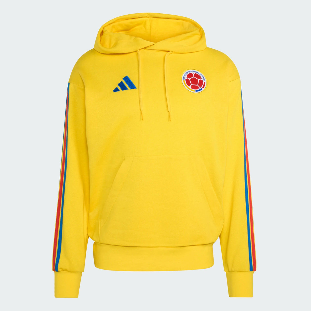 adidas Colombia DNA Soccer Fleece Hoodie - Yellow - Best Buy Soccer