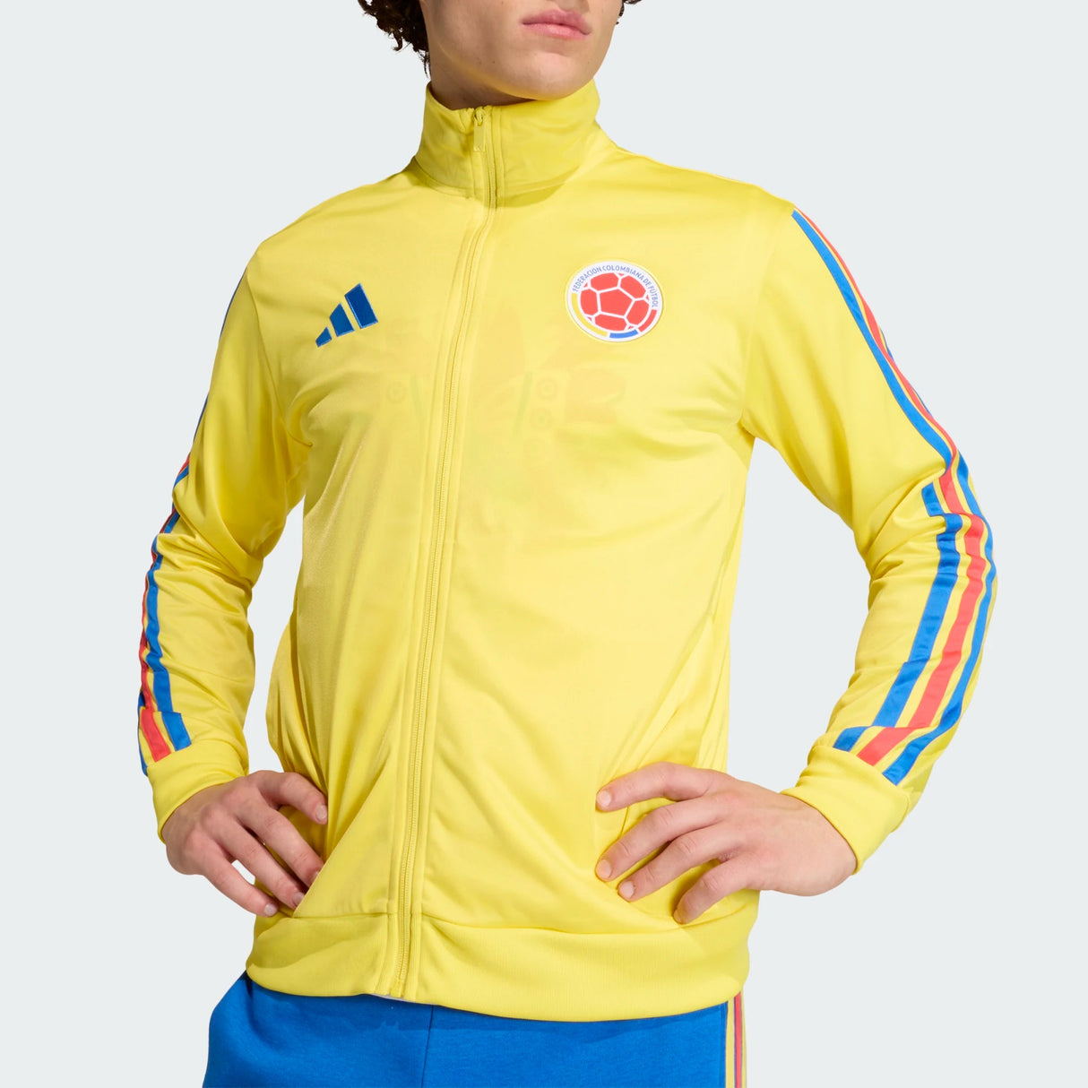 adidas Colombia DNA Track Top Soccer Jackets - Yellow - Best Buy Soccer
