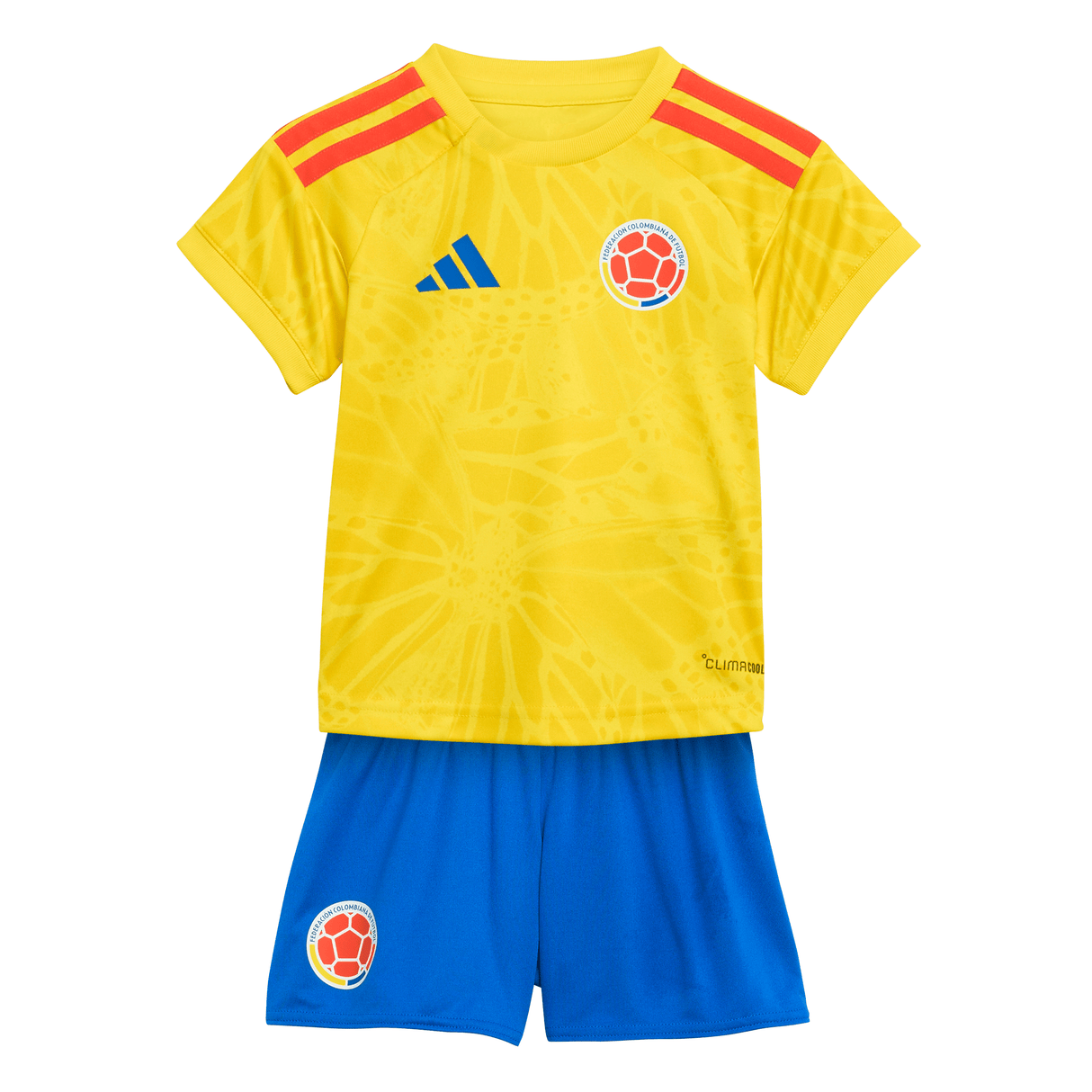 adidas Colombia Home Baby Soccer Mini Kit 26 - Yellow/Blue - Best Buy Soccer