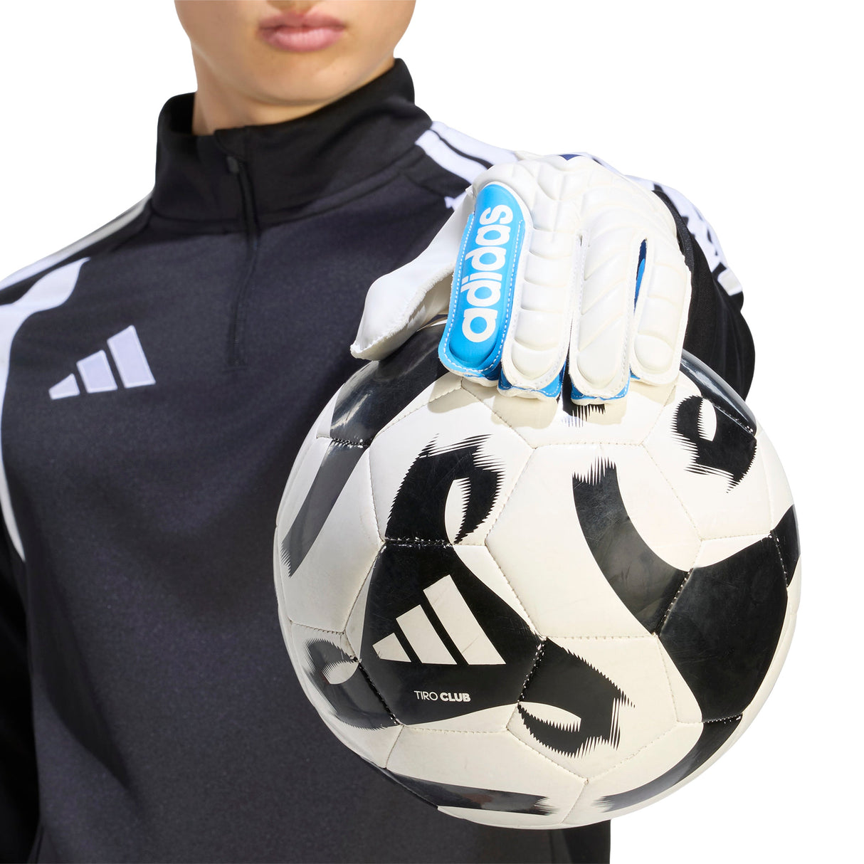 adidas Copa Club Youth Goalkeeper Soccer Gloves - White/Blue - Best Buy Soccer